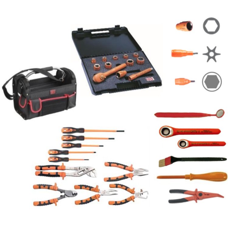 Set of insulated tools for Live Maintenance