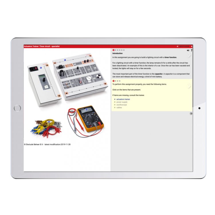 Digital work orders Automotive Electronics and Actuator Trainer