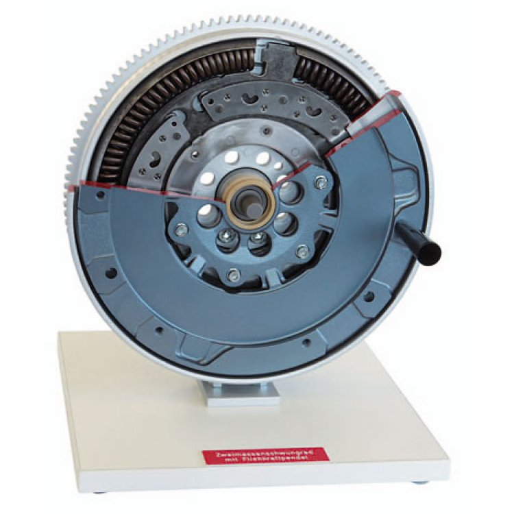Dual-mass flywheel with centrifugal pendulum-type absorber