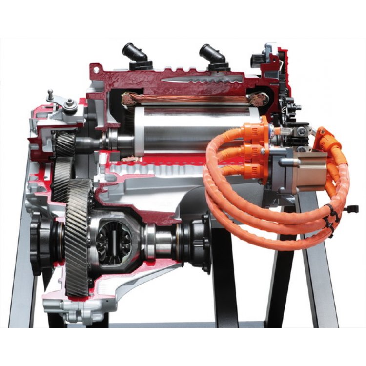 Electric motor with transmission VW