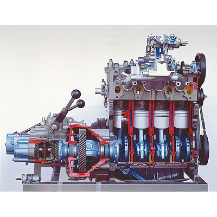 VW petrol engine with transmission