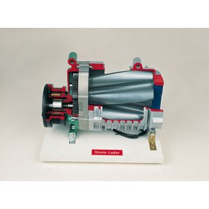 Kit Suralimentateur Roots Au 1/18 - Pour Modèle Réduit Chevrolet - En Résine Grise, Détaillé