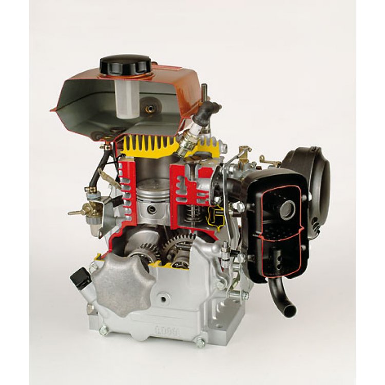 Side-valve four-stroke engine